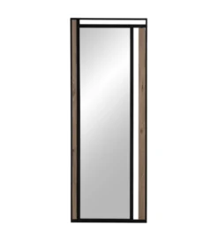 Lustro wiszące NAGATARO 45 x 100 cm czarne naturalne