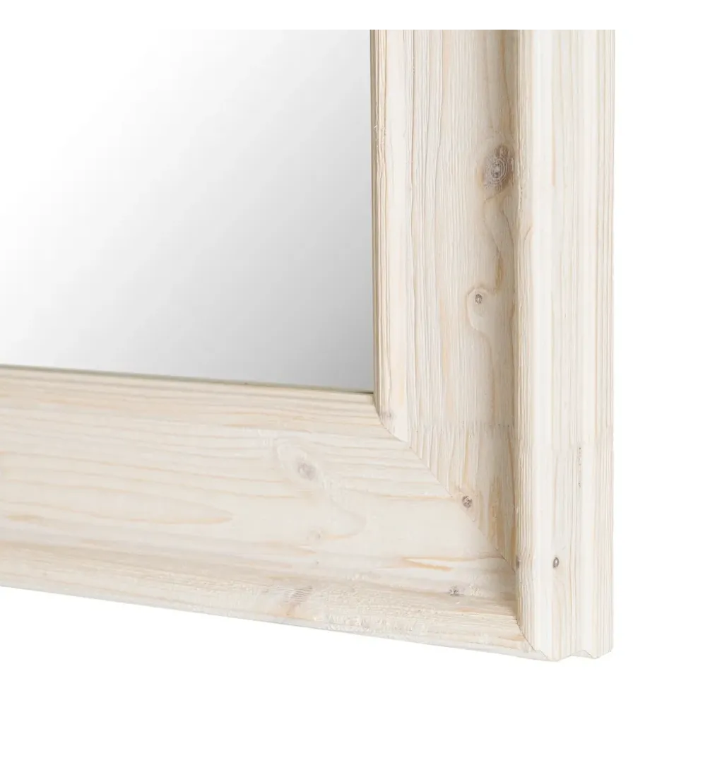Lustro wiszące OKATA 171 cm naturalna białą rama