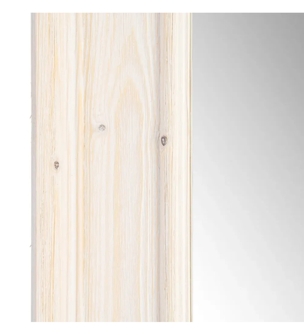 Lustro wiszące OKATA 171 cm naturalna białą rama
