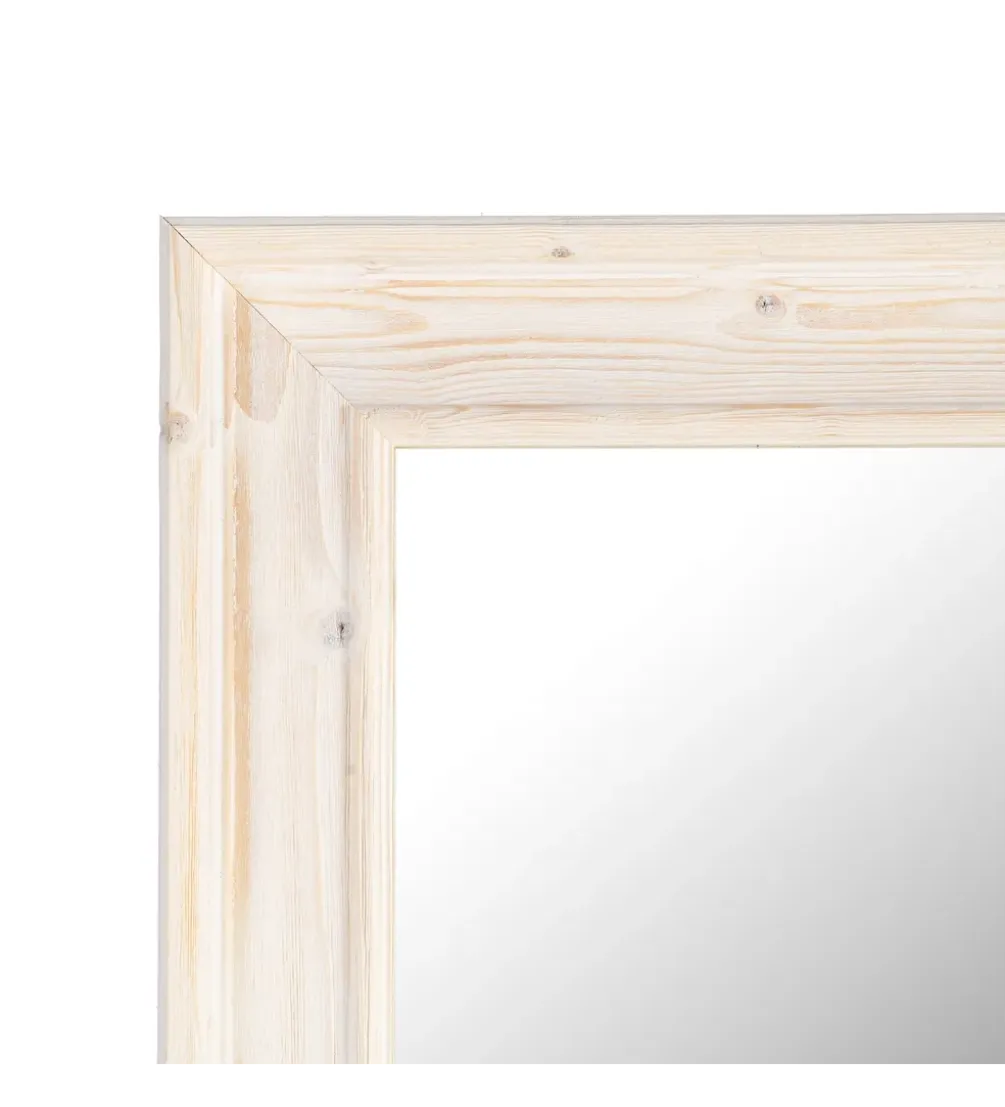 Lustro wiszące OKATA 171 cm naturalna białą rama