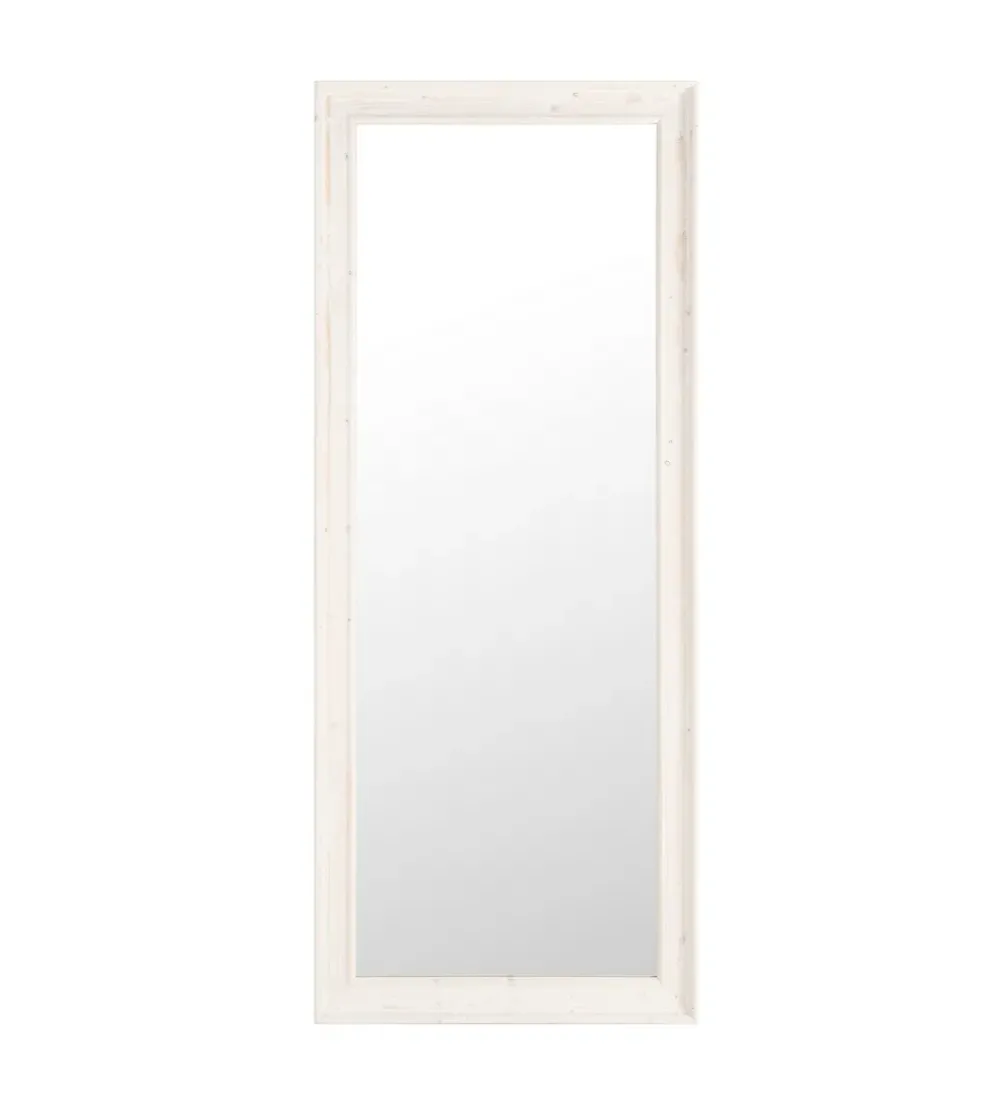 Lustro wiszące OKATA 171 cm naturalna białą rama