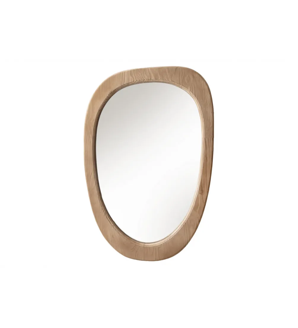 Lustro wiszące ORGANIC 105 cm drewno sosnowe