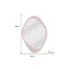 Lustro wiszące ORGANIC 90 cm różowe
