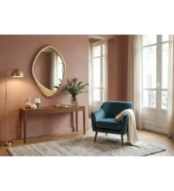 Lustro wiszące ORGANIC 90 cm złote