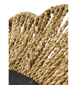 Lustro wiszące RAFFIA 50 cm naturalne
