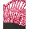 Lustro wiszące RAFFIA 50 cm różowe