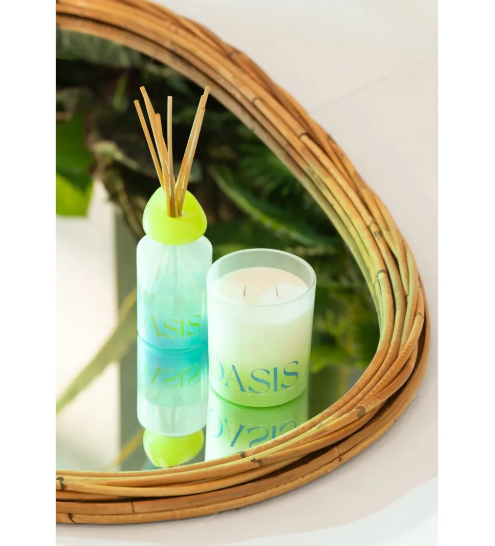 Lustro wiszące RECTANGLE 61 cm naturalne