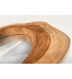 Lustro wiszące Reflect 31 cm drewno Teak