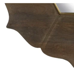 Lustro wiszące RETUNM 90 cm drewno mango