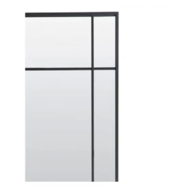 Lustro wiszące RINCON 150 cm czarny matt