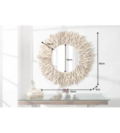 Lustro wiszące  Riverside driftwood 80 cm