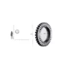 Lustro wiszące SPROCKET 92 cm srebrne