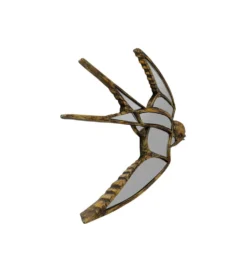 Lustro wiszące SWALLOW 37 x 25 cm antyczne złoto