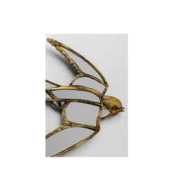 Lustro wiszące SWALLOW 37 x 25 cm antyczne złoto