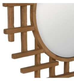Lustro wiszące TIKITAK 64 cm drewno jodła