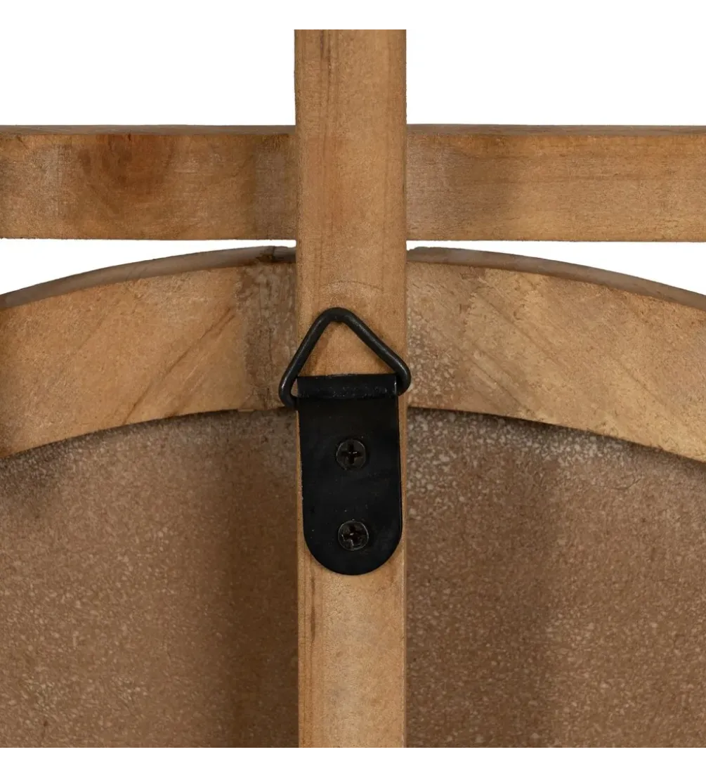 Lustro wiszące TIKITAK 64 cm drewno jodła
