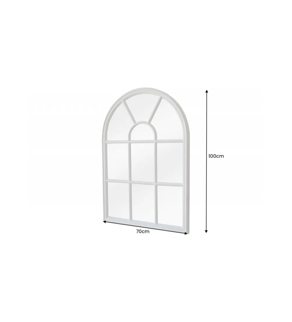 Lustro wiszące WINDOW Castillo 70 cm białe