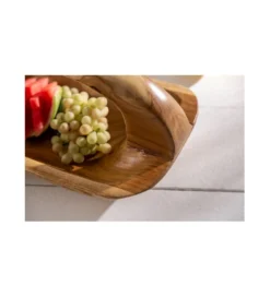 Misa Bali 60 cm z uchwytem z drewna Teak