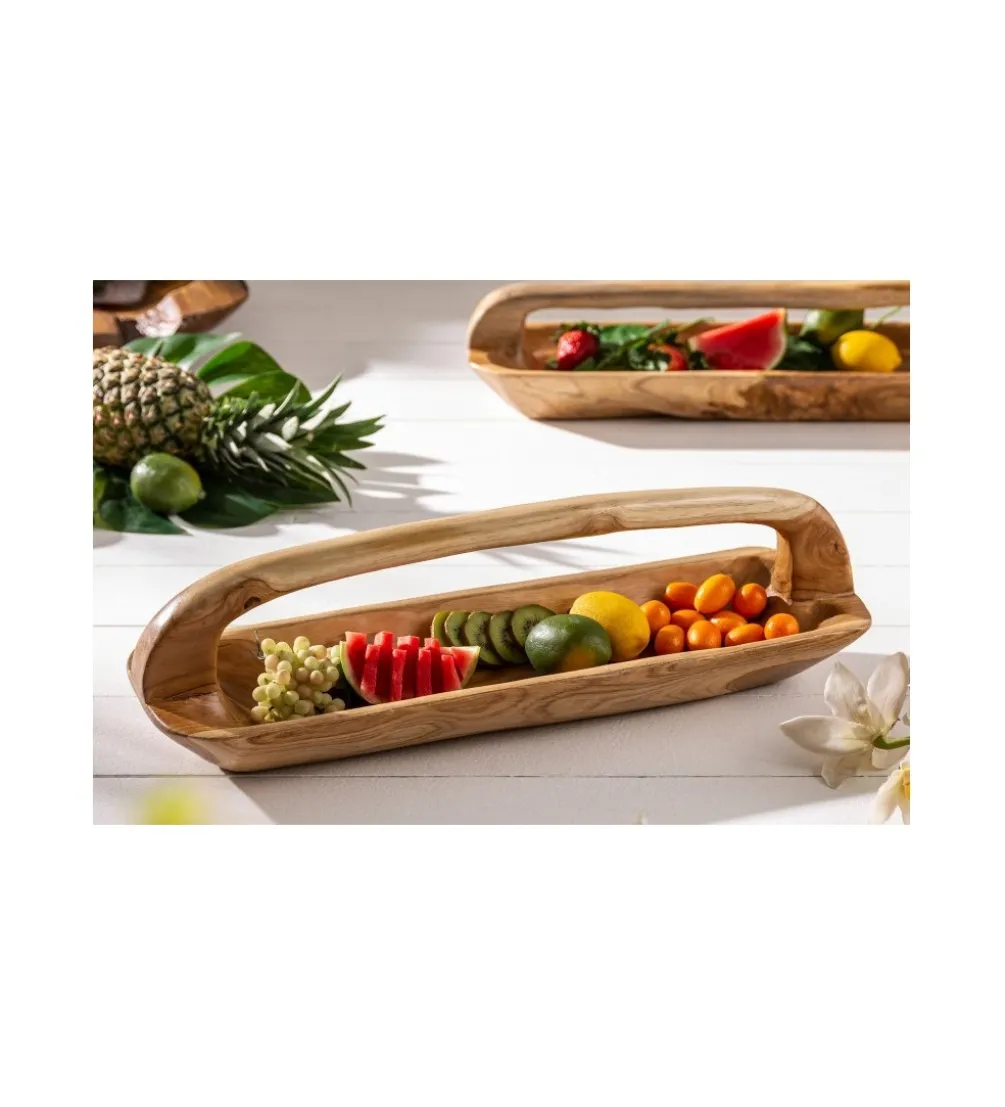 Misa Bali 60 cm z uchwytem z drewna Teak