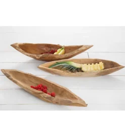 Misa drewniana Natur 60 cm drewno teak