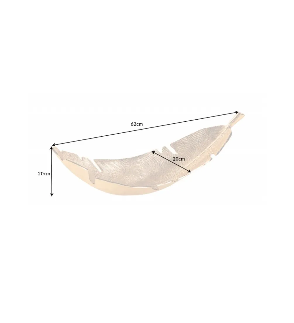 Misa HOJA 62 cm złota