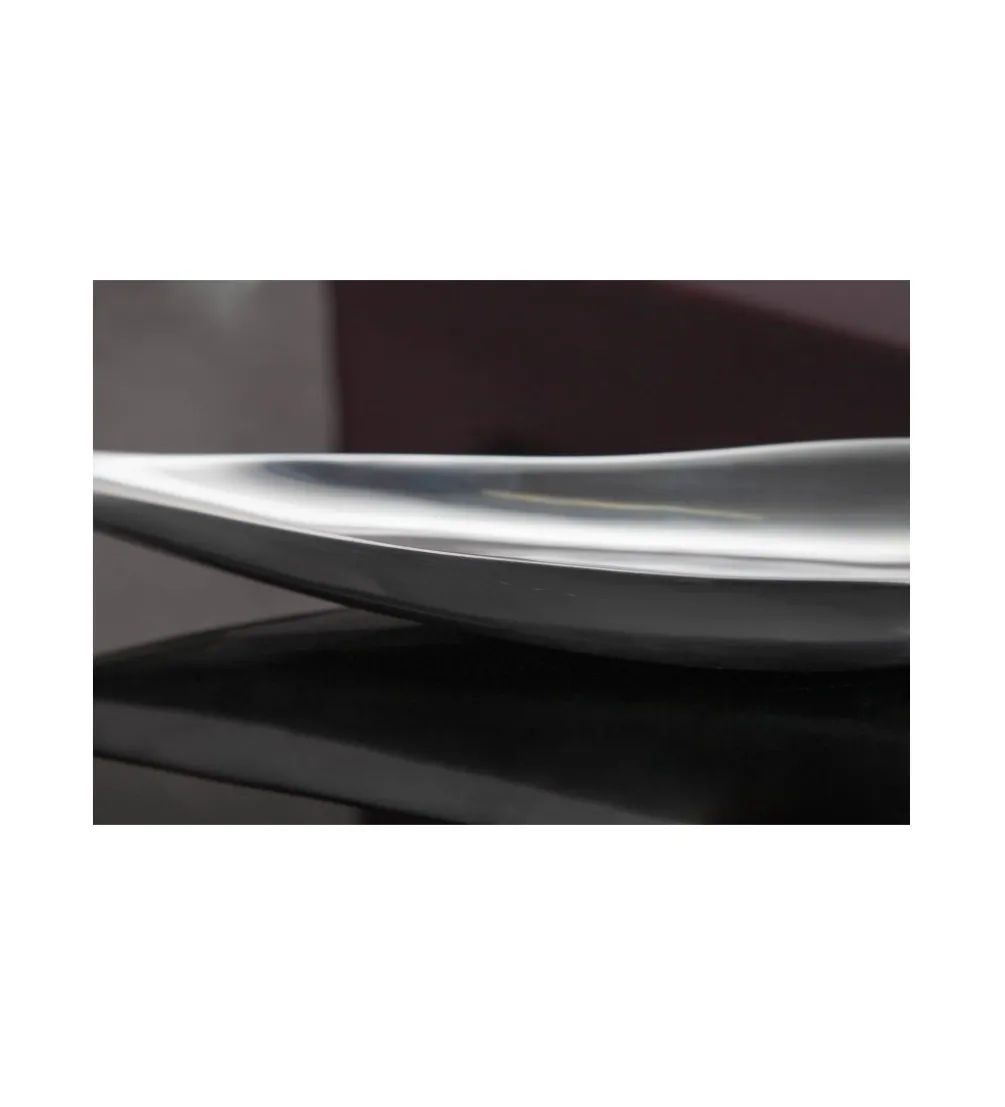 Misa Leaf 60 cm x 15 cm Srebrna