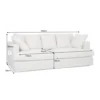 Modułowa sofa KILLIAN 94 cm z podłokietnikiem jasny beż