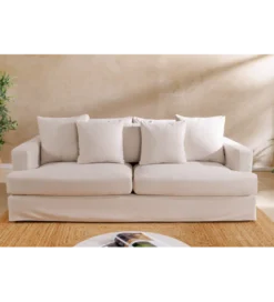 Modułowa sofa KILLIAN 94 cm z podłokietnikiem jasny beż