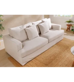 Modułowa sofa KILLIAN 94 cm z podłokietnikiem jasny beż