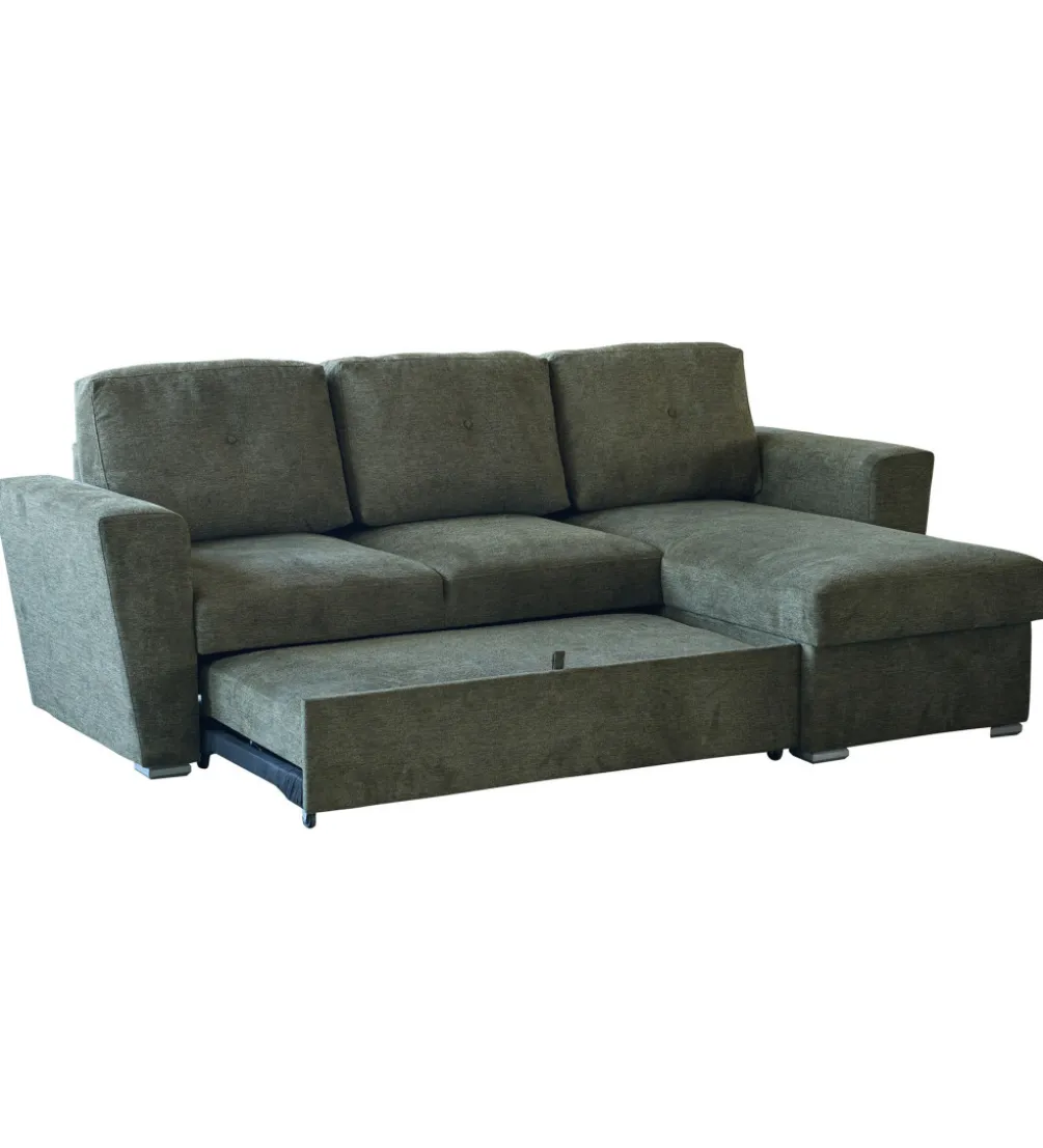 Narożnik APARTMENT 245 cm z funkcją spania zielony