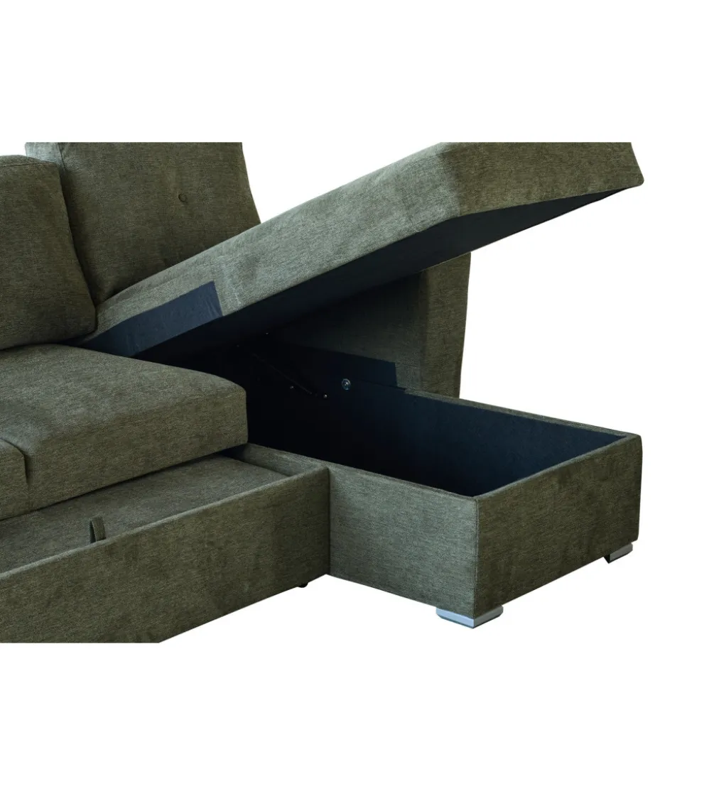 Narożnik APARTMENT 245 cm z funkcją spania zielony