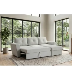 Narożnik APARTMENT 245 cm z funkcją spania beżowy