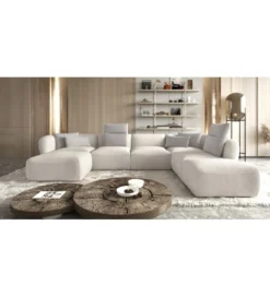 Narożnik BAHAMA Candelo XL 372 cm z ottomaną otwartą 172 cm