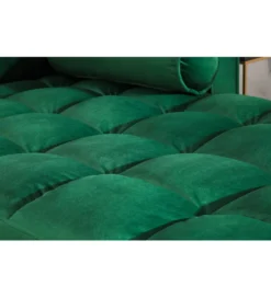 Narożnik CANIS velvet  260 cm ciemnozielony