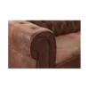 Narożnik Chesterfield 270 cm antyczny brąz lewostronny