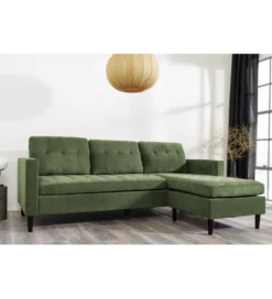 Narożnik STOCKHOLM 220 cm 3-osobowy zielony