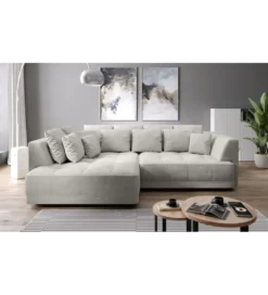 Narożnik z funkcją spania Big Sofa Tiga Box 286 cm z elektrycznie wysuwanym siedziskiem