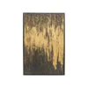 Obraz Abstract 80 cm x 120 cm złoto czarny