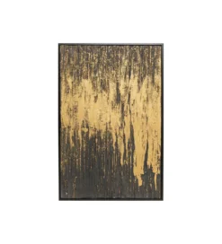 Obraz Abstract 80 cm x 120 cm złoto czarny