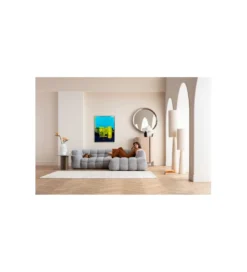Obraz ABSTRACT HIGH GLOSS BLUE 120 x 160 cm