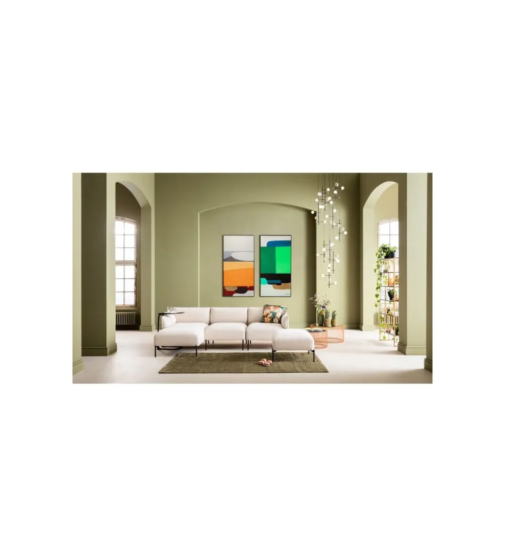Obraz Abstract Shapes 73 cm x 143 cm zielony