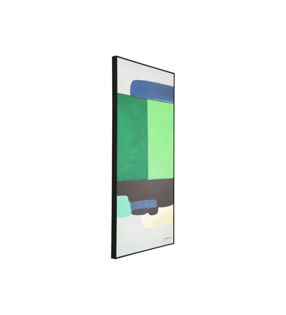 Obraz Abstract Shapes 73 cm x 143 cm zielony