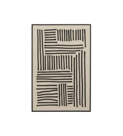 Obraz Artistic Line 110 x 70 cm biało czarny