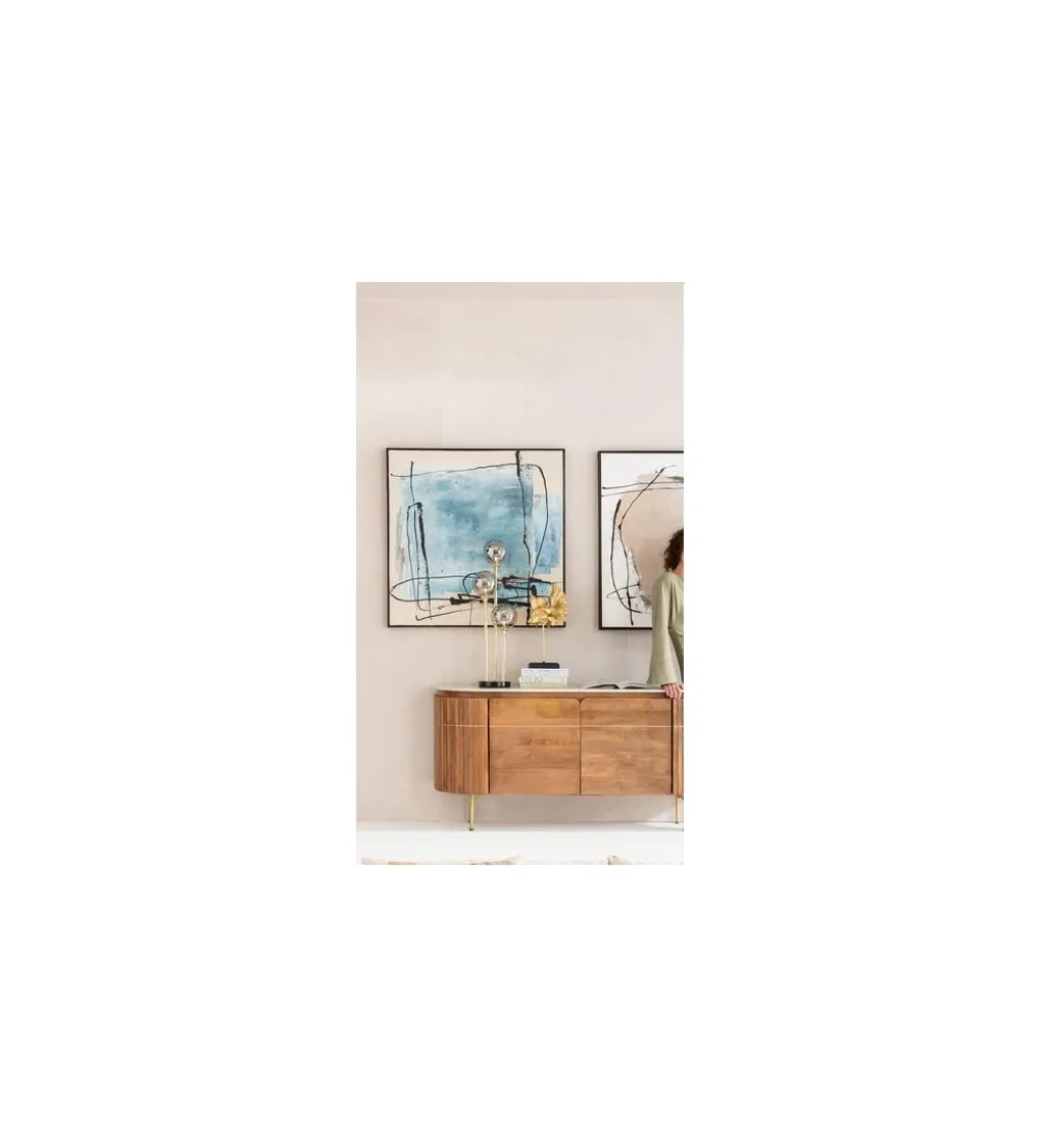 Obraz Dust Blue 100 cm x 100 cm