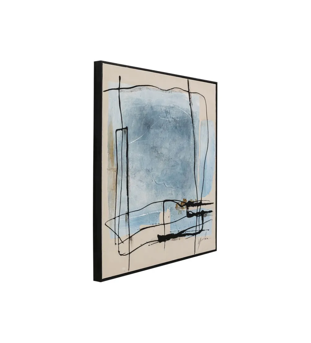 Obraz Dust Blue 100 cm x 100 cm