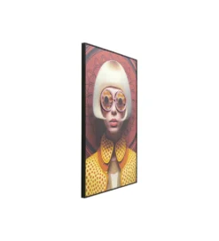 Obraz FANCY BLONDE LADY LED 120 x 80 cm