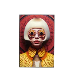Obraz FANCY BLONDE LADY LED 75 x 55 cm