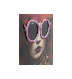 Obraz FANCY RED LADY LED 120 x 80 cm