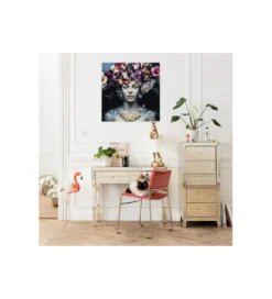 Obraz Flower Art Lady 120 cm x 120 cm