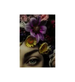 Obraz Flower Art Lady 120 cm x 120 cm